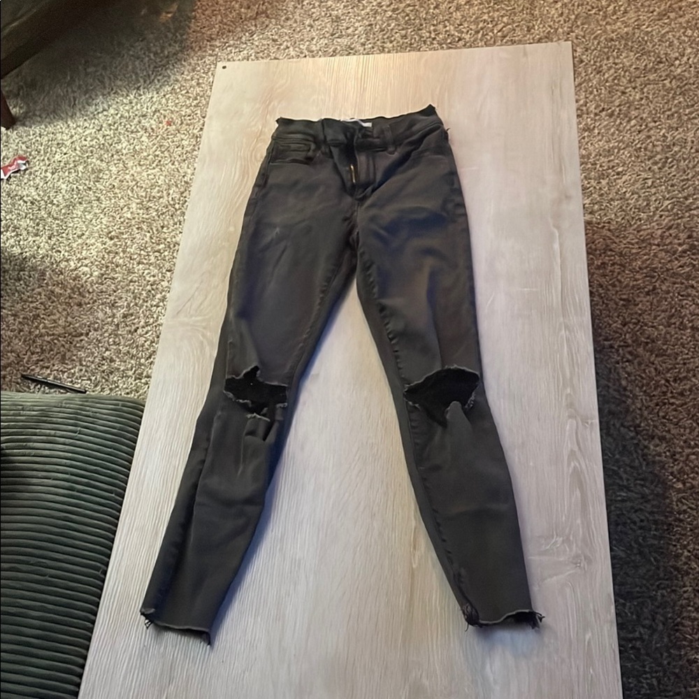 PacSun Black Skinny Distressed Jeans